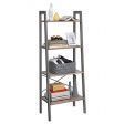 Image 2 : Storage shelf with 4 wooden ...