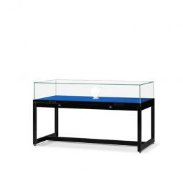 THEKENVITRINE : Schwarze vitrine mit glasglocke 100cm