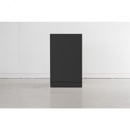 THEKENANLAGE UND VERKAUFSTISCH - THEKENANLAGE MODERN : Schwarzer tresen mit schublade 100 cm