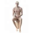 Image 0 : Realistic male mannequin in sitting ...
