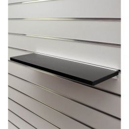 Slatwall and fittings Shelf black 60 x 20 cm Mobilier shopping