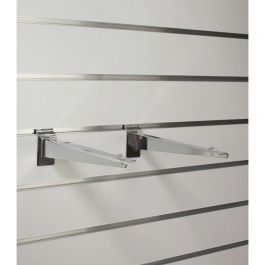 RETAIL DISPLAY FURNITURE - SLATWALL AND FITTINGS : Shelf support for grooved panel 30cm