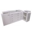 Image 2 : Bright white counter with display ...