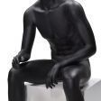Image 3 : Sitzen abstrackt herren  schaufensterfiguren -  schwarzfarbe ...