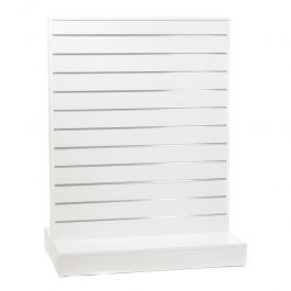 RETAIL DISPLAY FURNITURE : Slatwall double side 1 meter white
