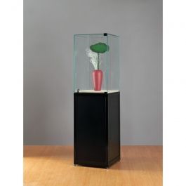 Thekenvitrine Schaufenster Ausstellung mit Glas-Kuppel, Drehtür Vitrine