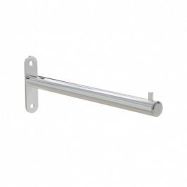 Slatwall and fittings Solo front bar 29.5 cm chrome Portants shopping