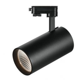 Spots sur rail Led Spot avec conducteur LED en aluminium noir Eclairage