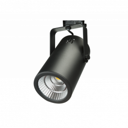 ILUMINACIóN PARA TIENDAS - ILUMINACIóN PARA SALAS DE EXPOSICIóN : Spot en riel led 3000 kelvin lungo negro