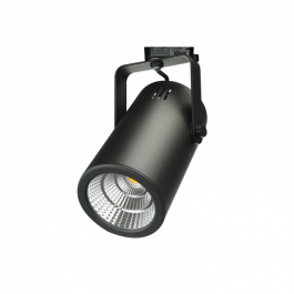 LAMPADE SPOT PER NEGOZI - SPOTS SU ROTAIA LED : Spots su rotaia led 3000 kelvin lungo nero