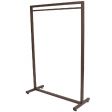 Image 0 : Straight metal clothes rack, large ...