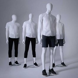 Abstract mannequins Staight male mannequin white color Mannequins vitrine