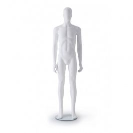 MALE MANNEQUINS - ABSTRACT MANNEQUINS : Staight male mannequin white color