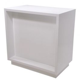 COUNTERS DISPLAY & GONDOLAS - MODERN COUNTER DISPLAY : Store counter white gloss 98cm