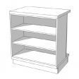 Image 1 : Store counters with storage shelves ...