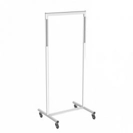 CLOTHES RAILS - CLOTHING RAIL HIGH SIZE : Store garment rack h195 x w60 cm white