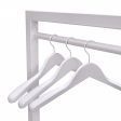 Image 1 : Clothing rail white finish. W ...