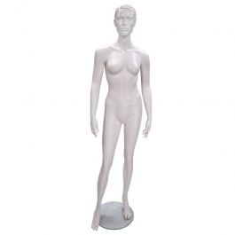 FEMALE MANNEQUINS - MANNEQUINS STYLISED : Stylised female window mannequin white finish
