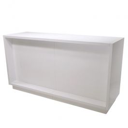 COUNTERS DISPLAY & GONDOLAS : Super bright white counter 188 cm