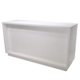 COUNTERS DISPLAY & GONDOLAS - MODERN COUNTER DISPLAY : Super bright white counter 188 cm