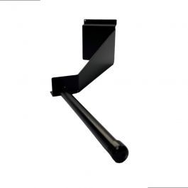 Accessoires pour panneaux rainurés Vitrine 120 cm noir avec dôme en verre Mobilier shopping