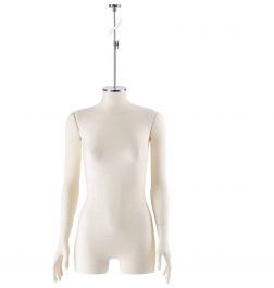 FEMALE MANNEQUIN BUST - TAILORED BUST : Suspended tailored female bust with arms