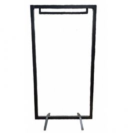 PORTANTS VêTEMENTS BOUTIQUE - PORTANTS DROITS : Système d'agencement modulaire noir h195 x l104 cm