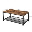 Image 1 : Tavolino design industriale in legno ...
