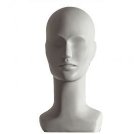 ACCESSOIRES MANNEQUIN VITRINE - TêTE MANNEQUIN VITRINE : Tête mannequin femme grise