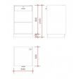 Image 7 : toonbank met vitrineglas 160 cm ...