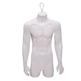 BUSTE MANNEQUIN HOMME - TORSO MANNEQUIN : Torse mannequin homme avec attache cou