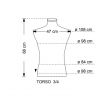 Image 2 : Torso 3/4 mannequin homme ...