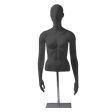 Image 0 : Matte black female torso model ...