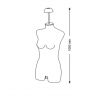 Image 1 : Torso mannequin femme en élasthanne ...