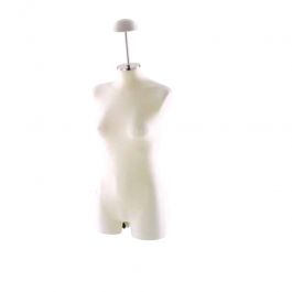 FEMALE MANNEQUIN BUST : Torso model ivory woman in elasthanne to hang