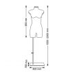 Image 1 : Torso manichino donna in tessuto ...