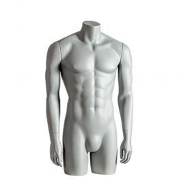 HERREN BüSTEN SCHAUFENSTERPUPPEN - SPORT TORSOS UND BüSTEN : Torso schaufensterpuppe mann grau