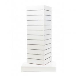 RETAIL DISPLAY FURNITURE : Tower slatwall white color