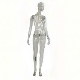 FEMALE MANNEQUINS : Transparent female display mannequin