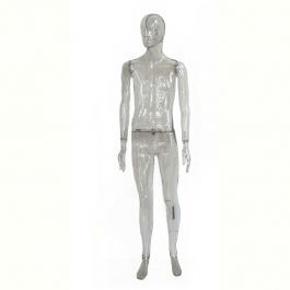 MALE MANNEQUINS - ABSTRACT MANNEQUINS : Transparent male display mannequin