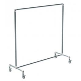 Hanging rails with wheels Tube clothes rail with wheels Portants shopping