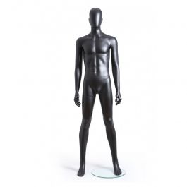 MALE MANNEQUINS : Urban male mannequin black mat color