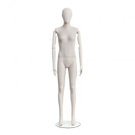 FEMALE MANNEQUINS - VINTAGE MANNEQUINS : Vintage female display mannequin in upright position