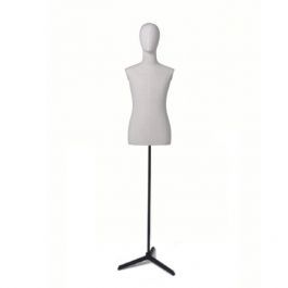 MALE MANNEQUIN BUST - TAILORED BUST : Vintage men's couture bust on tripod base