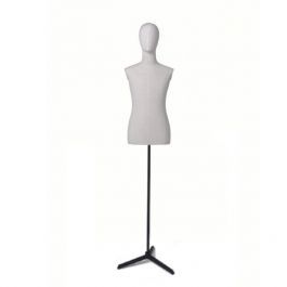 MALE MANNEQUIN BUST - VINTAGE BUST : Vintage men's couture bust on tripod base