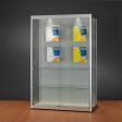 Image 1 : Vitrine colonne couleur argent avec ...