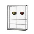 Image 0 : Vitrine colonne argent avec porte ...