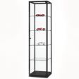 Image 1 : Vitrine colonne en aluminium noir ...