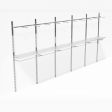 Image 0 : Wall gondolas DESIGN CLOTHING RACK ...