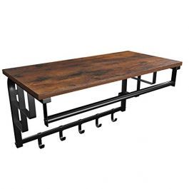 RETAIL DISPLAY FURNITURE - INDUSTRIAL FURNITURES : Wall-mounted coat rack with shelf